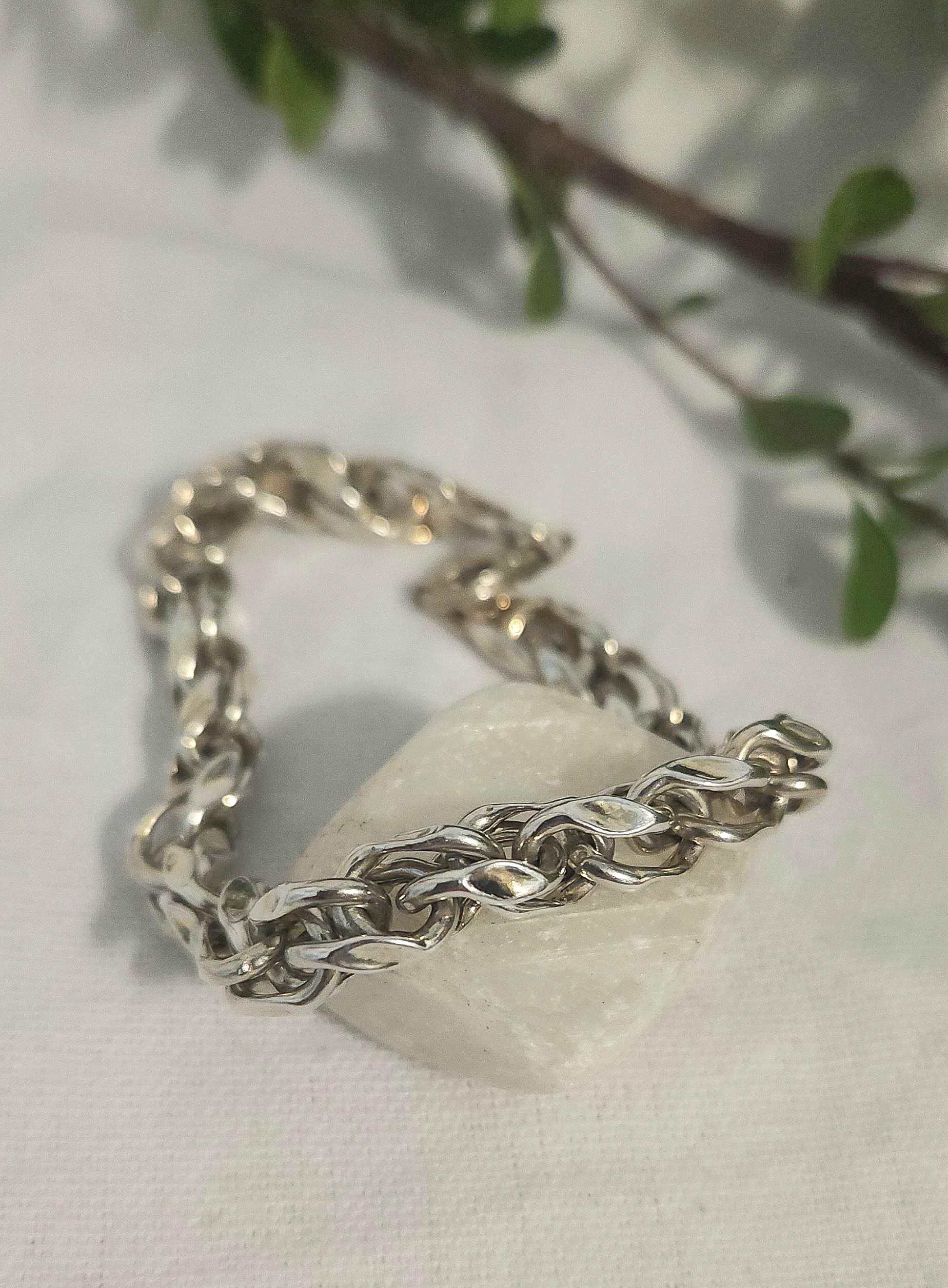 Vintage Signed MJI Sterling Silver .925 Italy 20” Chain