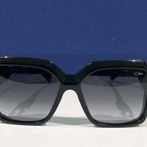 Cazal Gold Black Temples Unique Sunglasses, Black Shade Lens Vintage Trendy Eyewear, Gift For Her, Him, Fathers Day Gift,  Independence day