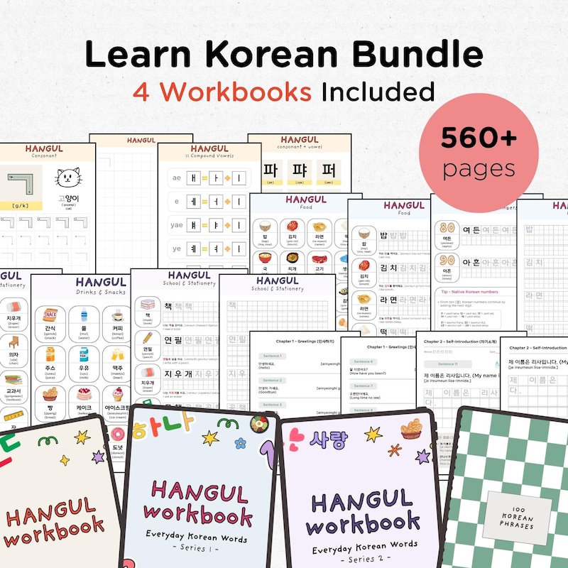 Korean Learning Bundle - Etsy