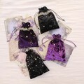Star Velvet Drawstring Bag: Tarot & Crystal Storage with Pendants product logo