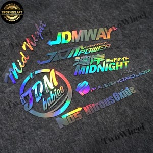 Laser Rainbow JDM Side Strip Decal – Motorcycle Helmet & Bike Sticker for Yamaha Tmax Xmax Nmax, Vinyl Car Styling