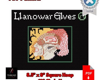 Llanowar Elves | Magic The Gathering | 10 Inch Hoop | Beginner Cross Stitch | PDF Pattern