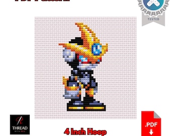 Gemerl | Sonic the Hedgehog Cross Stitch Pattern | Cute | Small | 4 Inch Hoop | Beginner Cross Stitch | PDF Pattern