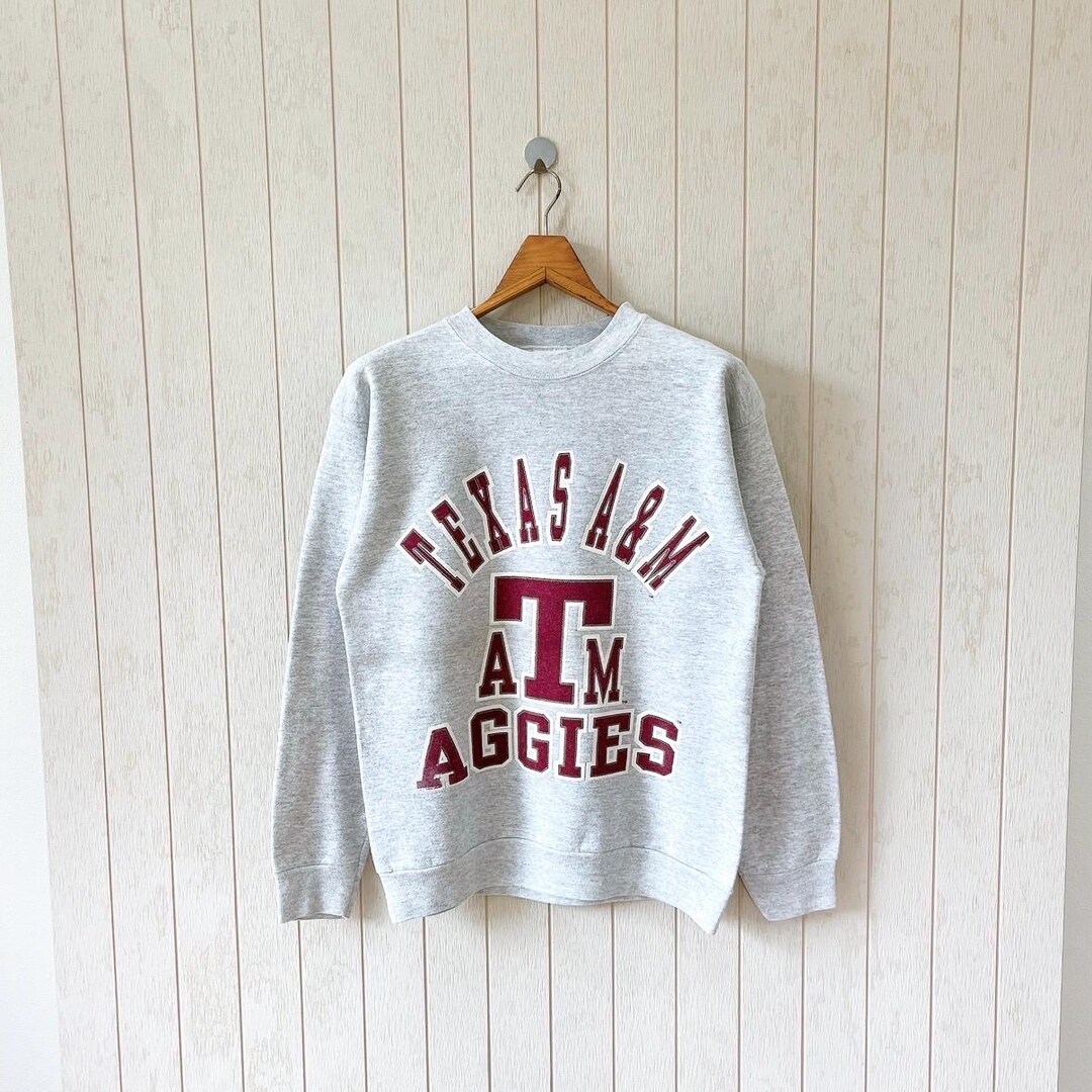 Vintage 90s Texas A&M Aggies Sweatshirt - TNT Made in USA - Size L - Etsy