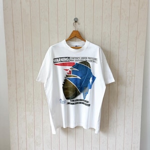 Vintage 90s New England Patriots t-shirt/ vintage 1995 NFL tee/ vintage College concept t-shirt/ size XL