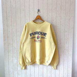 Vintage 90s Purdue Boilermakers Hooded Sweatshirt Russell