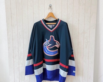 Camiseta vintage de los Vancouver Canucks de la NHL, década de 2000, CCM, talla XL