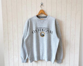 Felpa vintage UWO: anni 2000 Università del Wisconsin-Oshkosh, taglia L