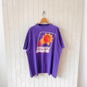 Vintage 90s Phoenix Suns T-Shirt: Courtside NBA Purple XXXL