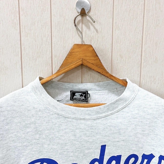 Vintage 90s LA Dodgers Sweatshirt: Nomo #16 Starter MLB - Size M
