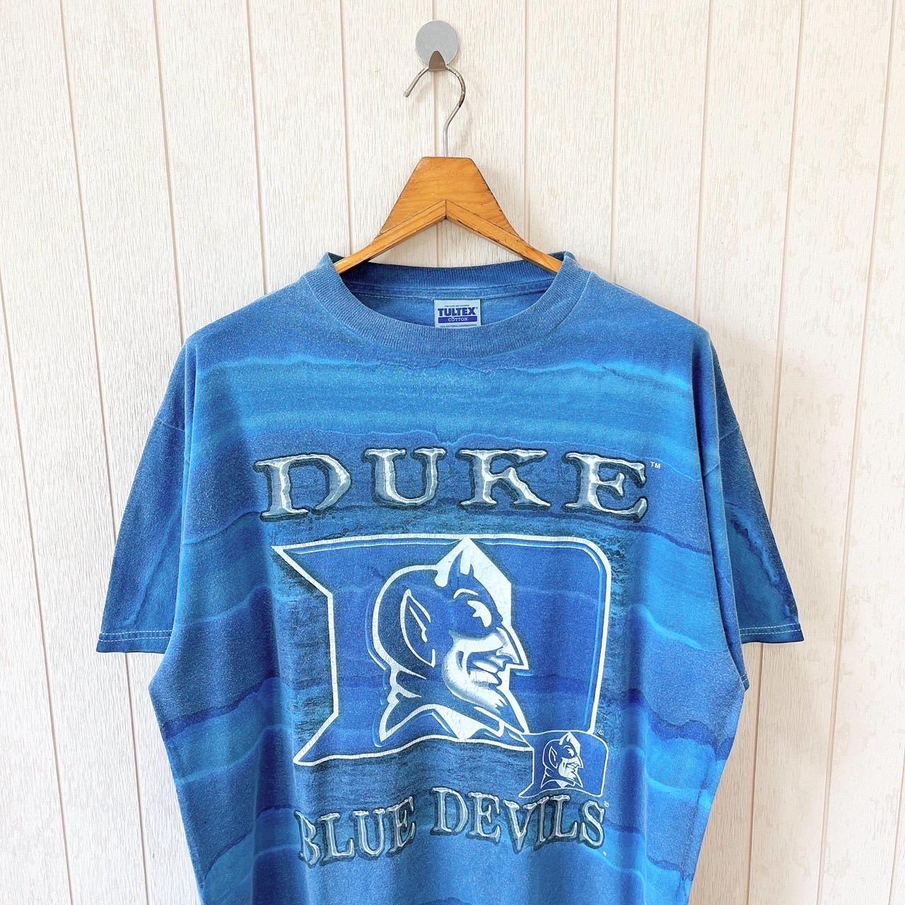 Vintage 1990s Duke University T-shirt/ NCAA Blue Devils/ Tultex