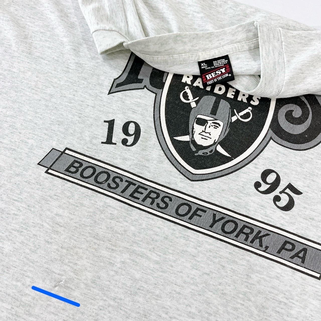Vintage 90s Oakland Raiders T-shirt - Fruit of the Loom USA - Size