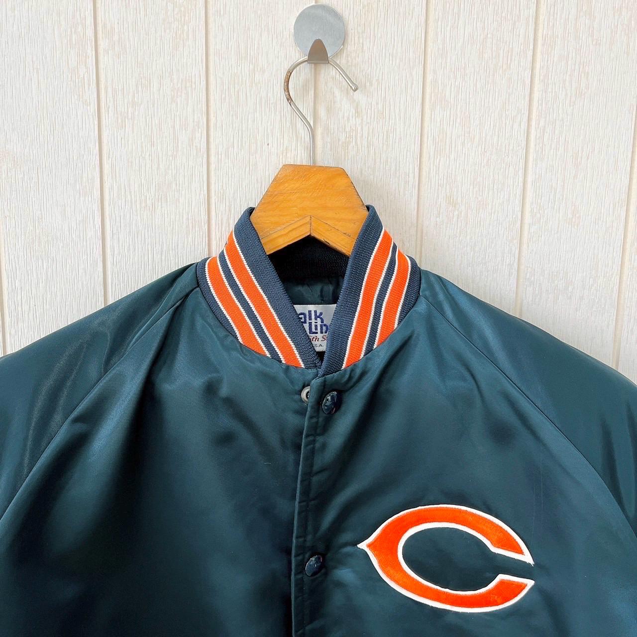 Vintage 90s Chicago Bears Bomber Jacket - Chalk Line NFL - Size M