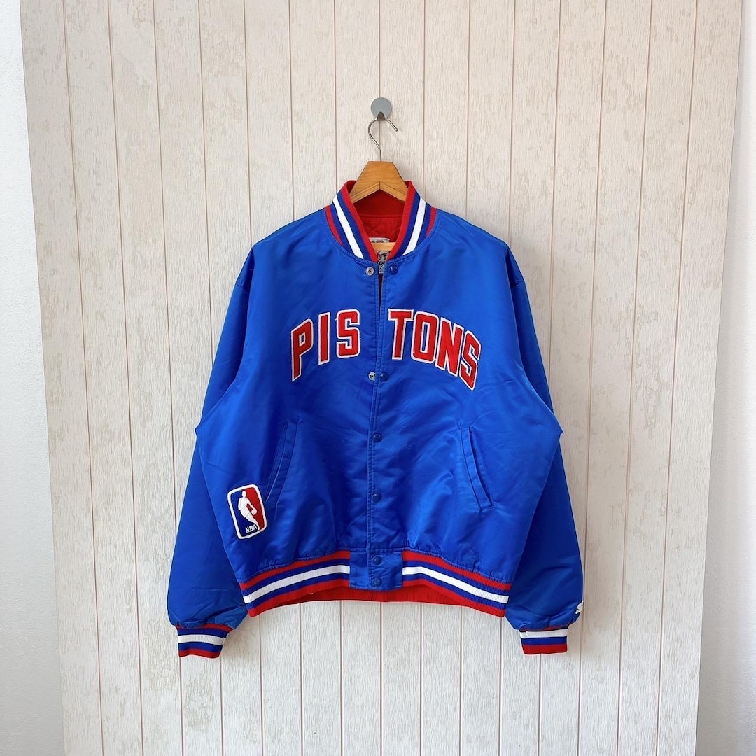 Detroit Pistons ジャケット Starter Y2Kヴィンテージ Vintage 90s Detroit Pistons Starter Bomber Jacket (XL) - Etsy