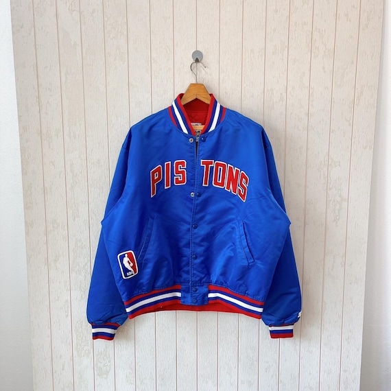 Vintage 90s Detroit Pistons Starter Bomber Jacket (XL) - Etsy Israel