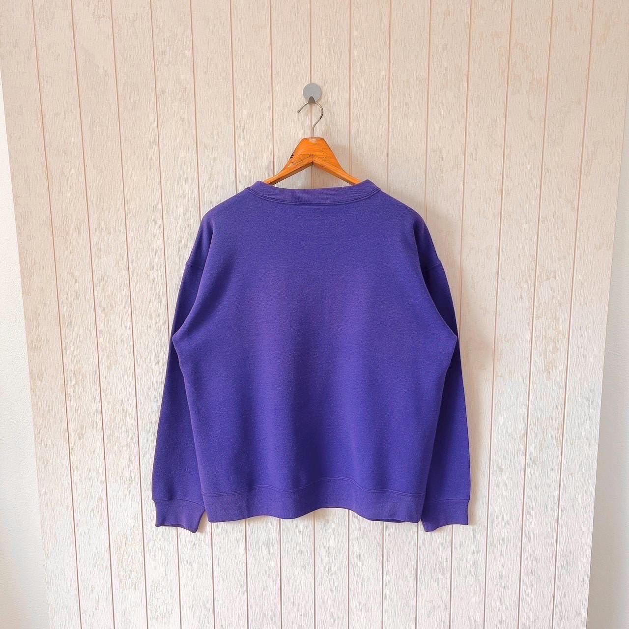 Vintage 90s Phoenix Suns Sweatshirt: Nutmeg Mills NBA Purple