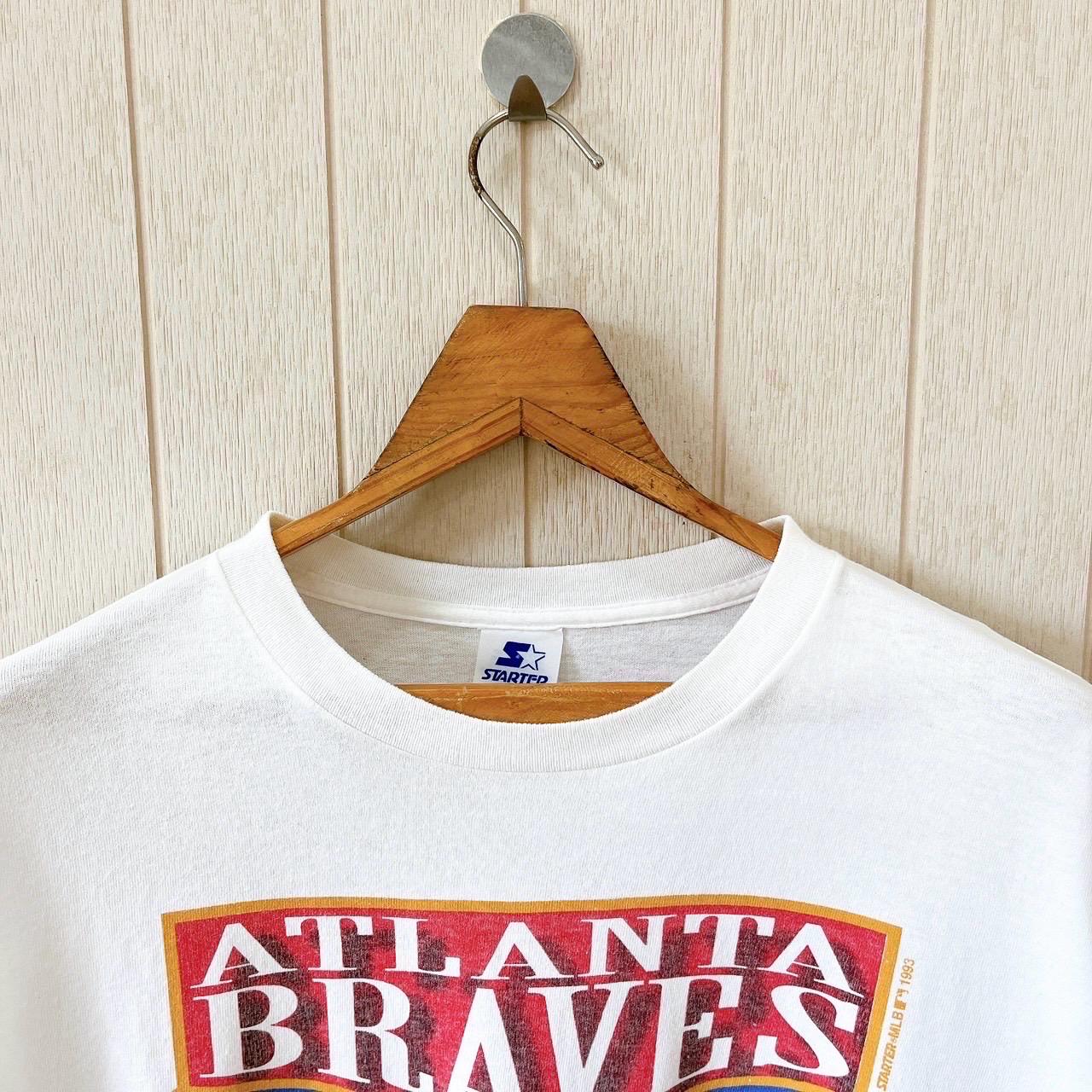 Vintage 90s Atlanta Braves T-shirt: Starter MLB Tee, Made in USA 