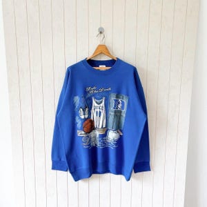 Felpa vintage anni &#39;90 della Duke University - Devils NCAA - prodotta negli USA - Nutmeg mills/ taglia XL