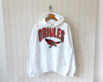 Vintage 1980s Baltimore Orioles Hoodie/ Russell Athletic USA/ size XL