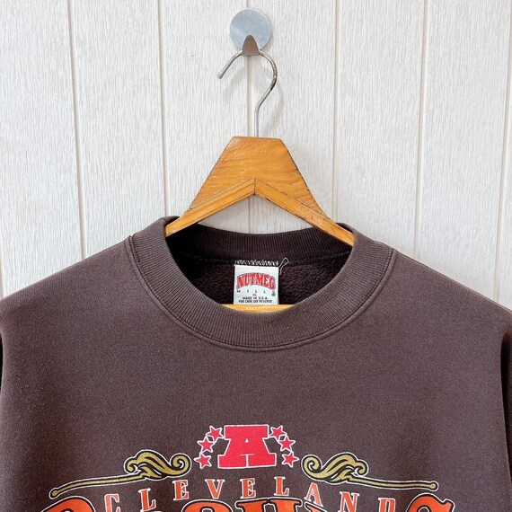 Vintage 1990s Cleveland Browns NFL Sweatshirt/ Nutmeg Mills USA