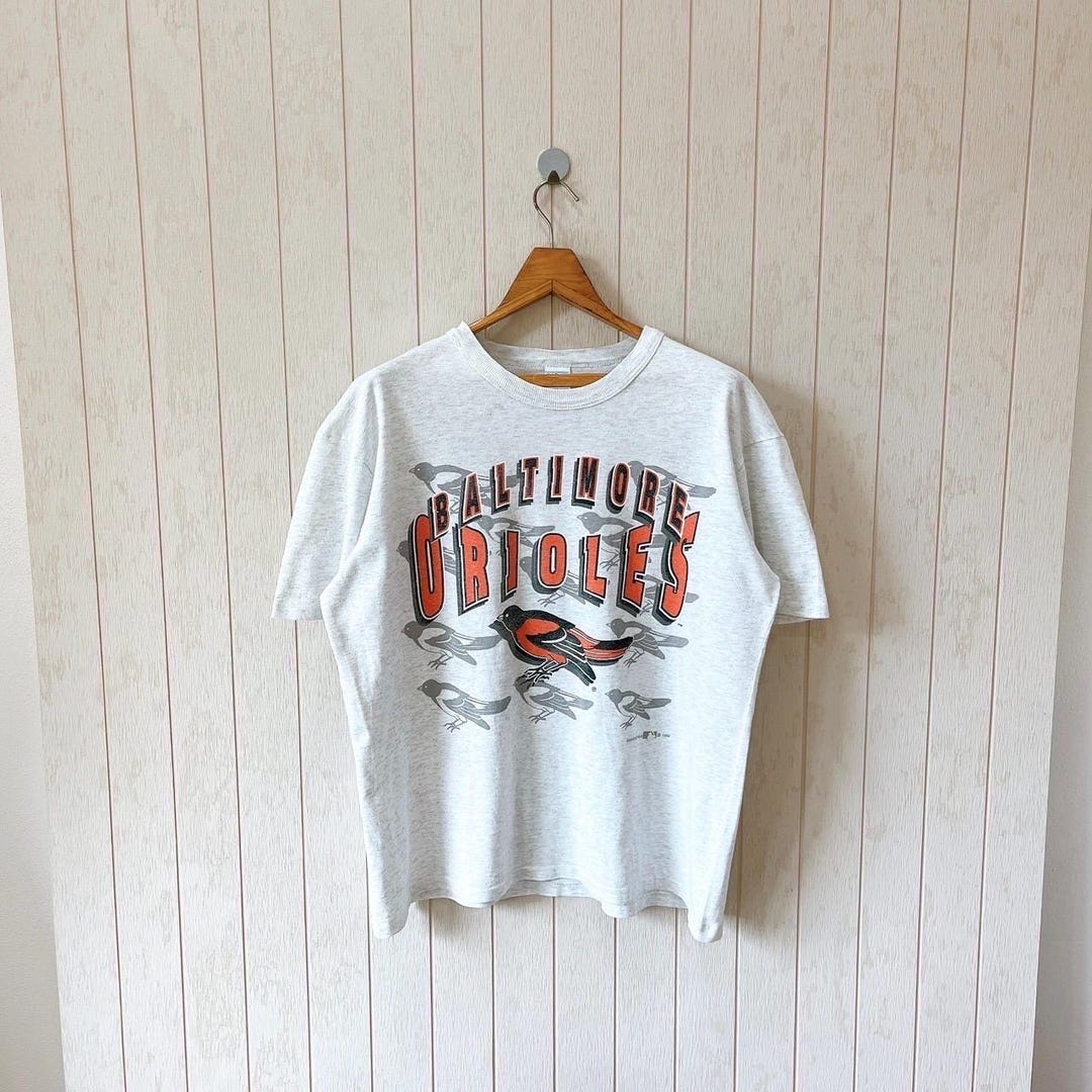 Vintage 90s Baltimore Orioles T-shirt: Garan USA Made MLB Tee