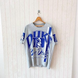 Vintage 90s Duke University t-shirt/ Vintage Blue devils NCAA t-shirt/ vintage Lee sport made in USA t-shirt/ size L