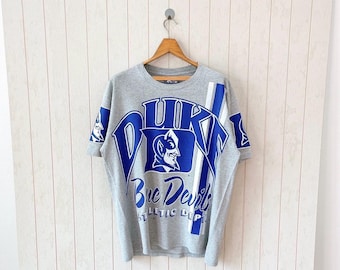 Vintage University of Duke Blue Devils T Shirt Tee Made USA Size