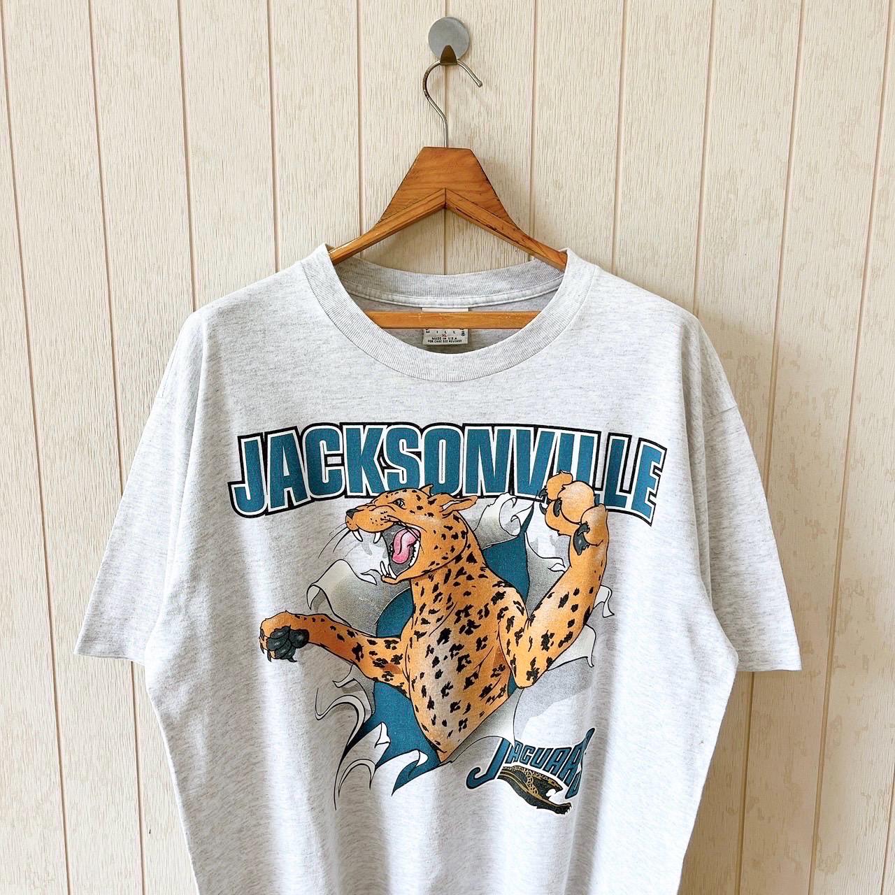 Vintage 90s Jacksonville Jaguars T-shirt: Nutmeg Mills NFL Gray XL