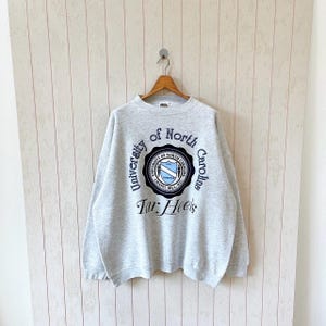 Vintage 90s North Carolina sweatshirt/ vintage NCAA Tar Heels sweatshirt/ vintage Tultex sweatshirt/ size 3XL