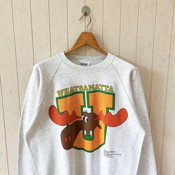 Vintage 90s Bullwinkle Sweatshirt: Whatsamatta University, Santee