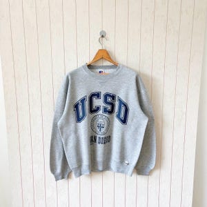 Vintage 90s UCSD sweatshirt/ vintage Russell made in USA sweatshirt/ size L
