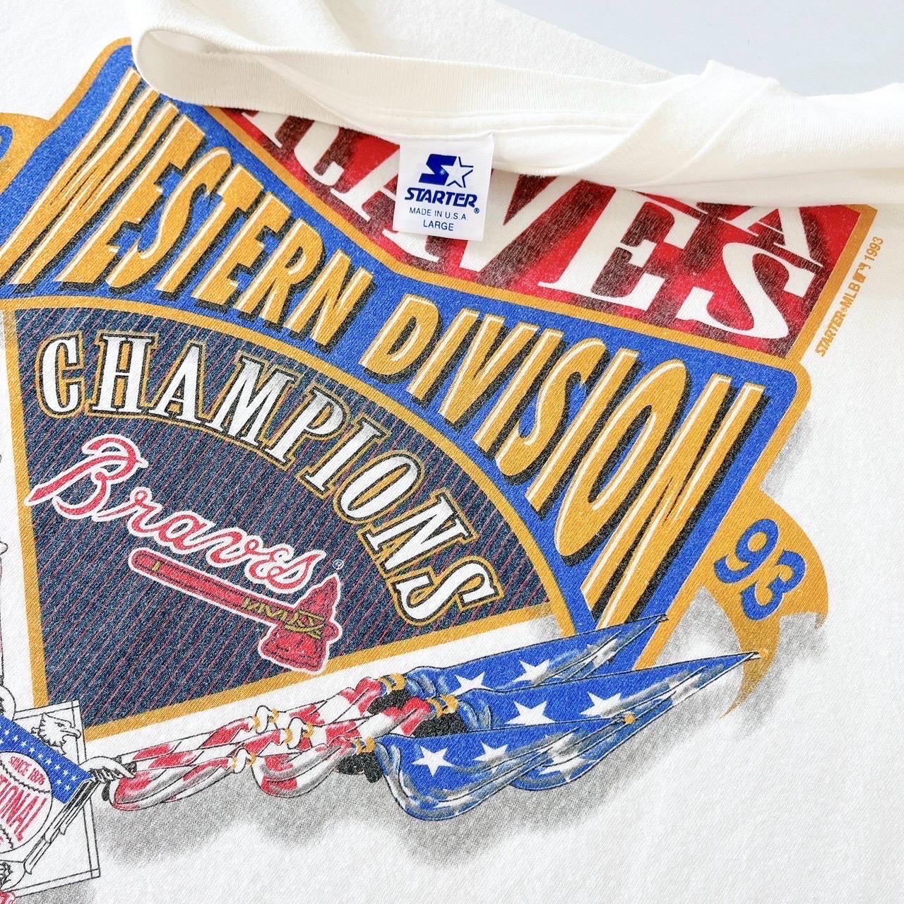Vintage 90s Atlanta Braves T-shirt: Starter MLB Tee, Made in USA 