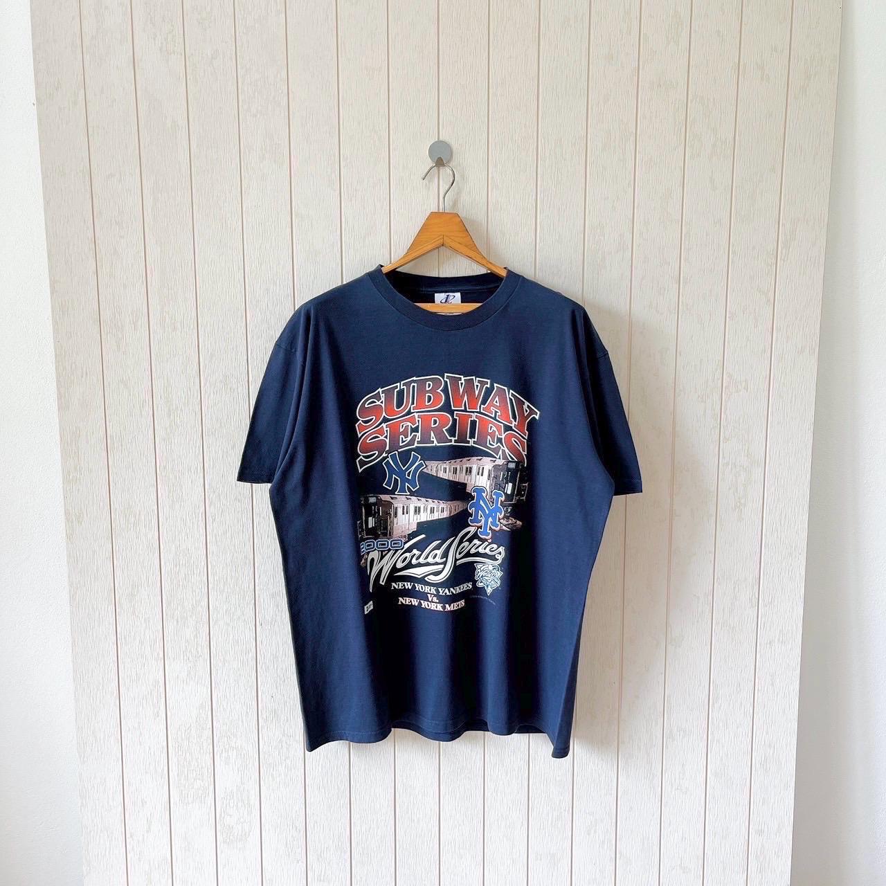 Vintage 2000 Subway Series T-shirt: Yankees Vs Mets, Logo Athletic