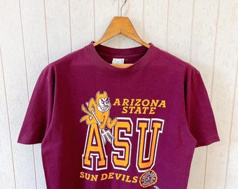 Vintage 1990s Arizona State T-shirt/ ASU Sun Devils/ Savvy