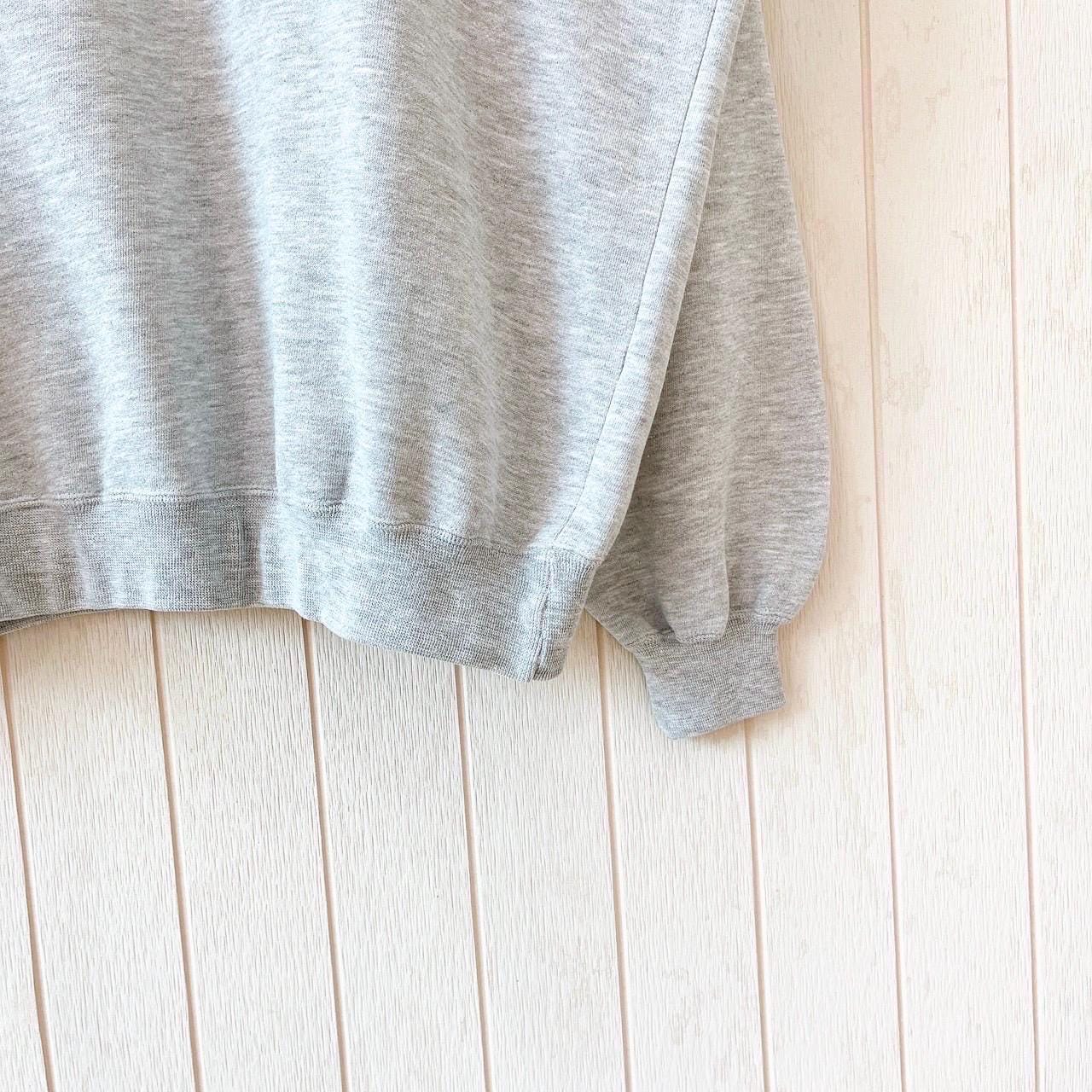 Sweat Col Rond Oxford University - Gris Vintage Années 90 - Unisexe Taille M/L