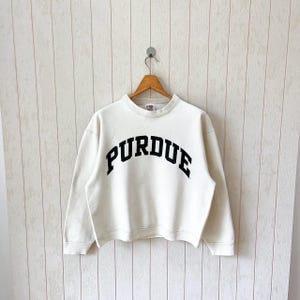 Vintage 00s Purdue sweatshirt/ vintage Purdue Boilermakers spellout sweatshirt/ vintage Fruit of the loom sweatshirt/ size M