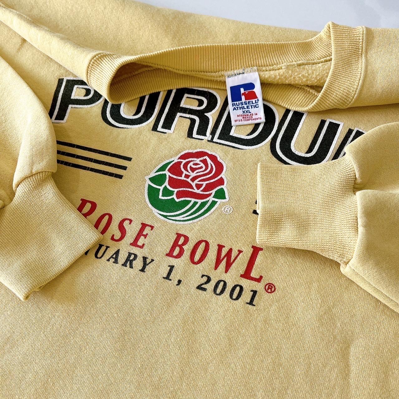 Vintage 2001 Purdue Boilermakers Rose Bowl Sweatshirt - Russell 