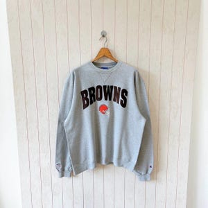 Vintage 00s Cleveland Browns sweatshirt/ vintage Y2K Browns NFL sweatshirt/ vintage Champion sweatshirt/ size L