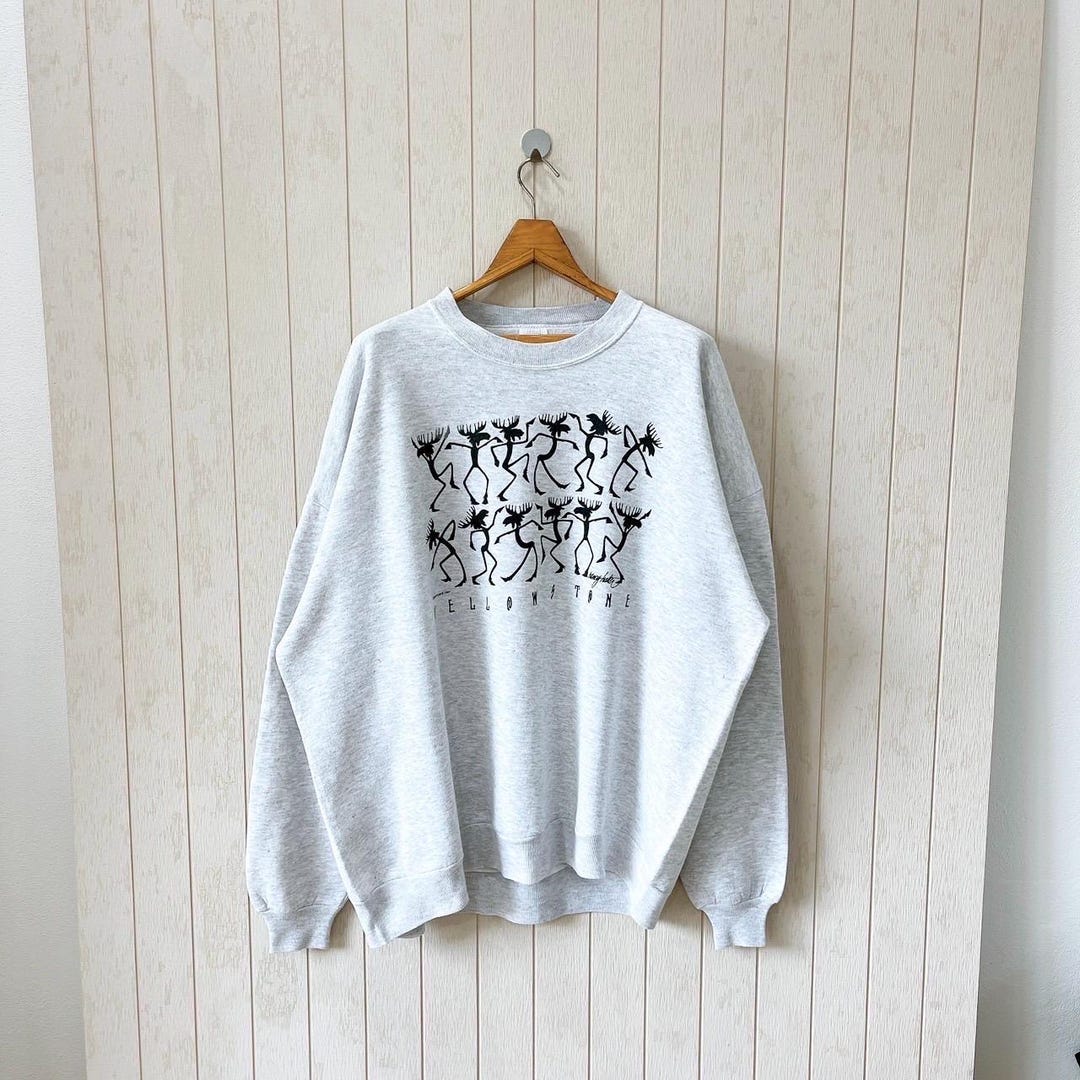 Vintage 90s Yellowstone Graphic Sweatshirt - Jerzees USA, Size 3X