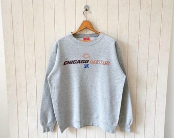 Vintage 00s Chicago Bears Sweatshirt - NFL Gray, Size M