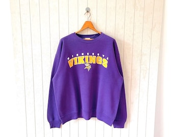 Vintage 1990s Minnesota Vikings NFL Sweatshirt/ Lee Sport (XL) - Etsy