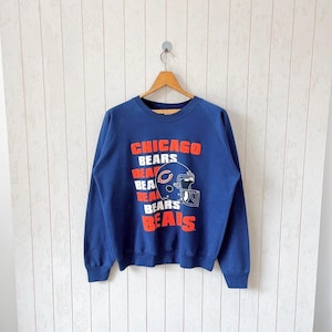 Vintage 90s Chicago Bears Sweatshirt - Official NFL Licensed (Size L)