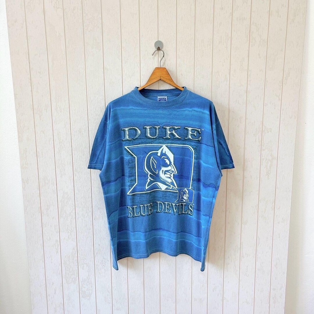 Vintage 1990s Duke University T-shirt/ NCAA Blue Devils/ Tultex