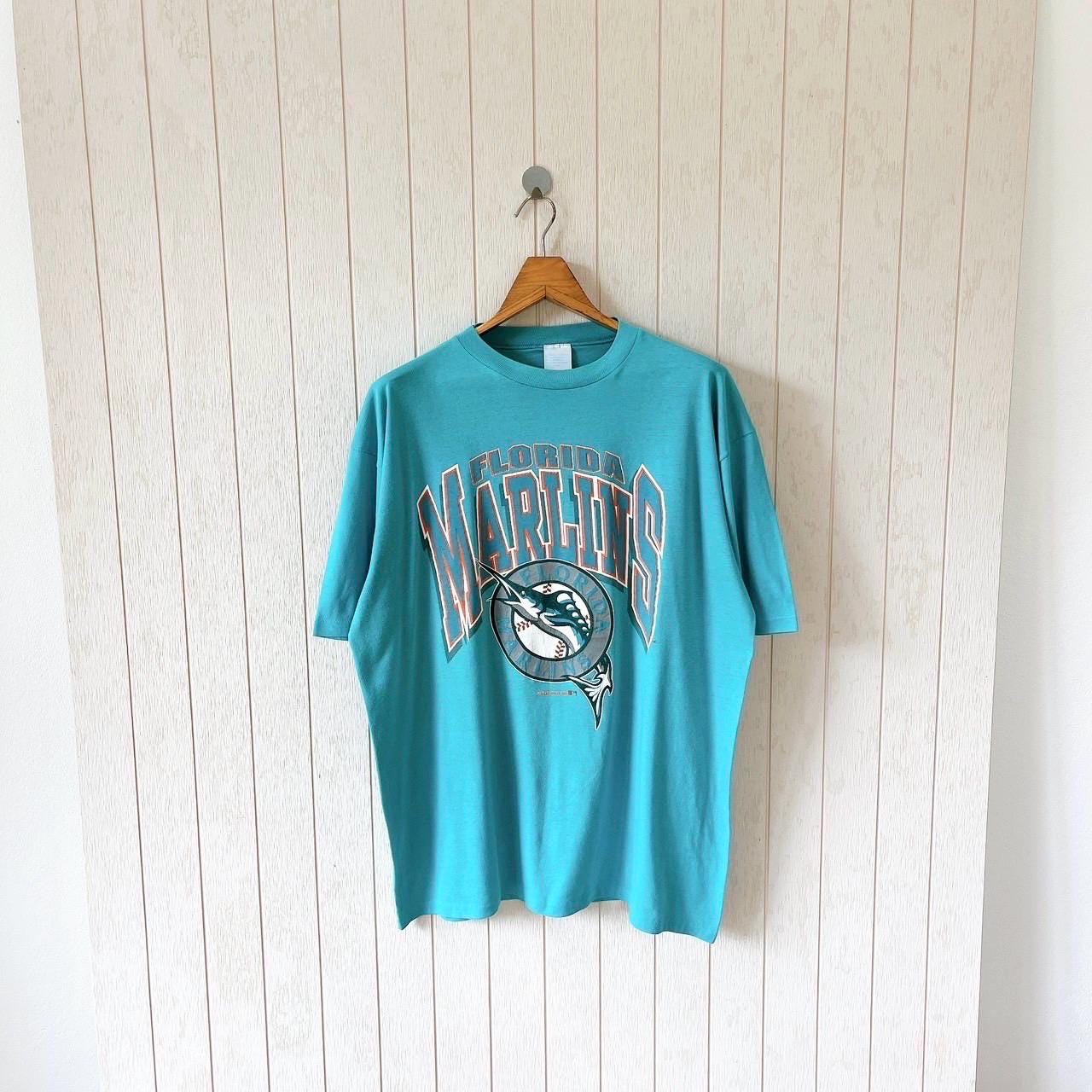 Vintage 90s Florida Marlins T-shirt: Artex MLB Tee, Size XL - Etsy