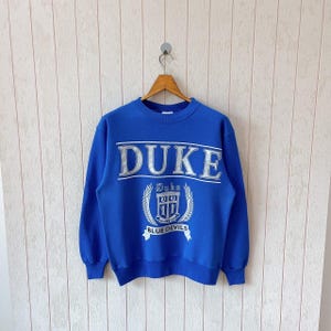 Vintage 90s Duke University sweatshirt/ Vintage 90s Blue devils NCAA sweatshirt/ vintage Hanes sweatshirt/ size M