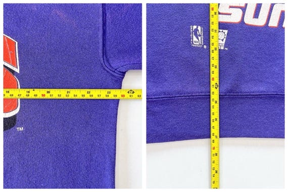 Vintage 90s Phoenix Suns Sweatshirt: Nutmeg Mills NBA Purple