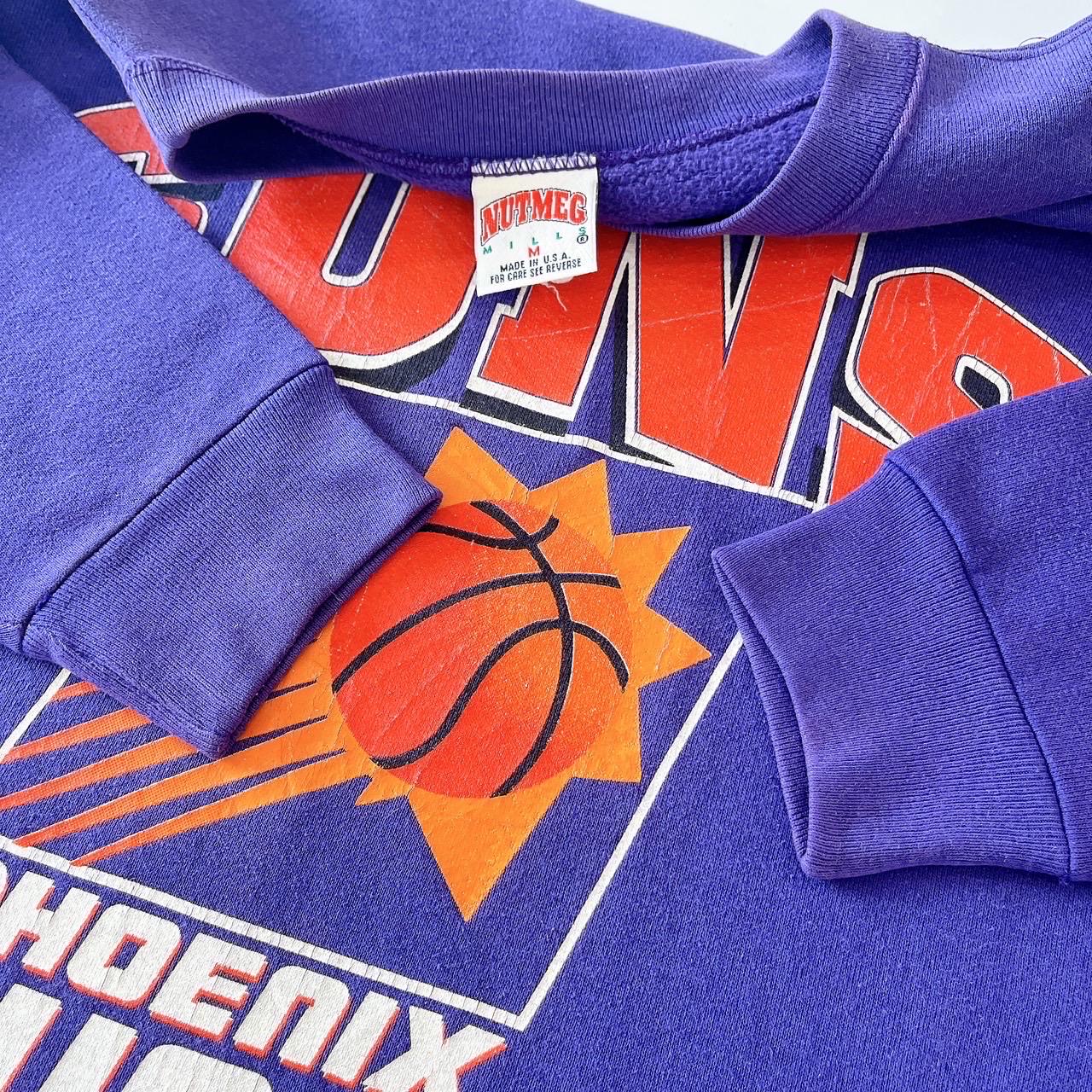 Vintage 90s Phoenix Suns Sweatshirt: Nutmeg Mills NBA Purple