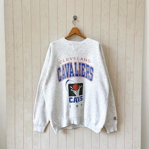 Vintage Cleveland Cavaliers sweatshirt/ vintage 90s Cavaliers Cavs NBA sweatshirt/ vintage Starter sweatshirt/ size XL