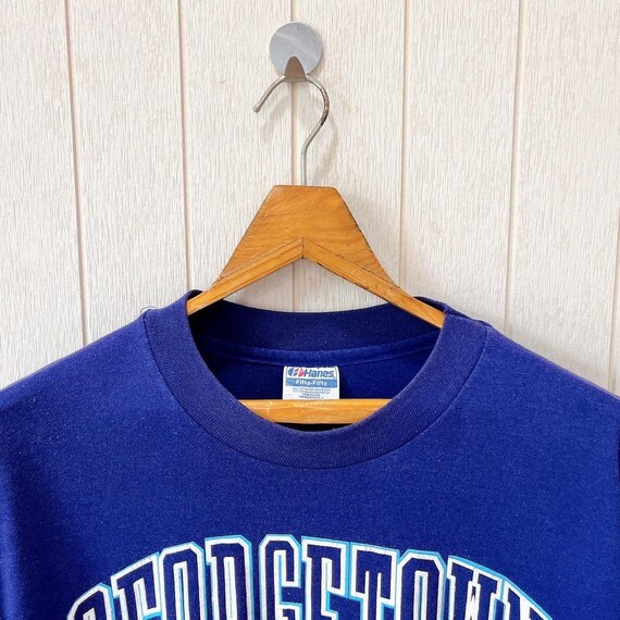 Vintage 1990s Georgetown Hoyas T-shirt/ Hanes USA/ Size XL - Etsy