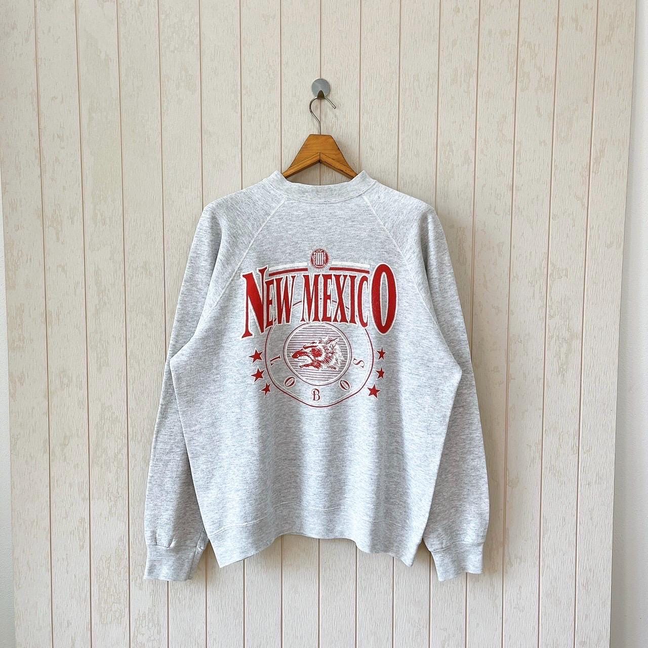 Patch Termoadesivo Ricamato Vintage New Mexico Lobos 7,5 X 6,5 Cm - Da Cucire O Stirare